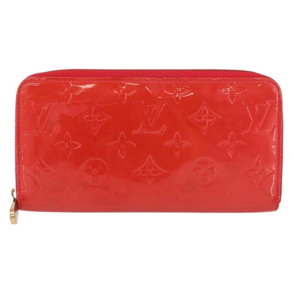 Louis Vuitton Monogram Vernis Zippy Wallet Rouge Grunadine Red